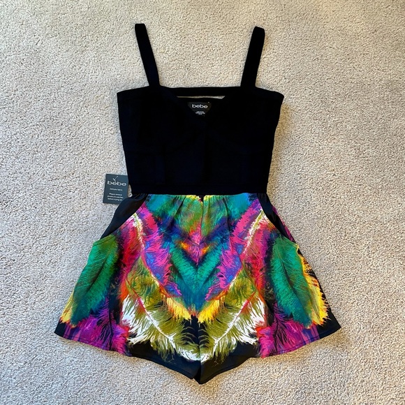 Bebe Cute Short Romper - Size: XS - Never Worn